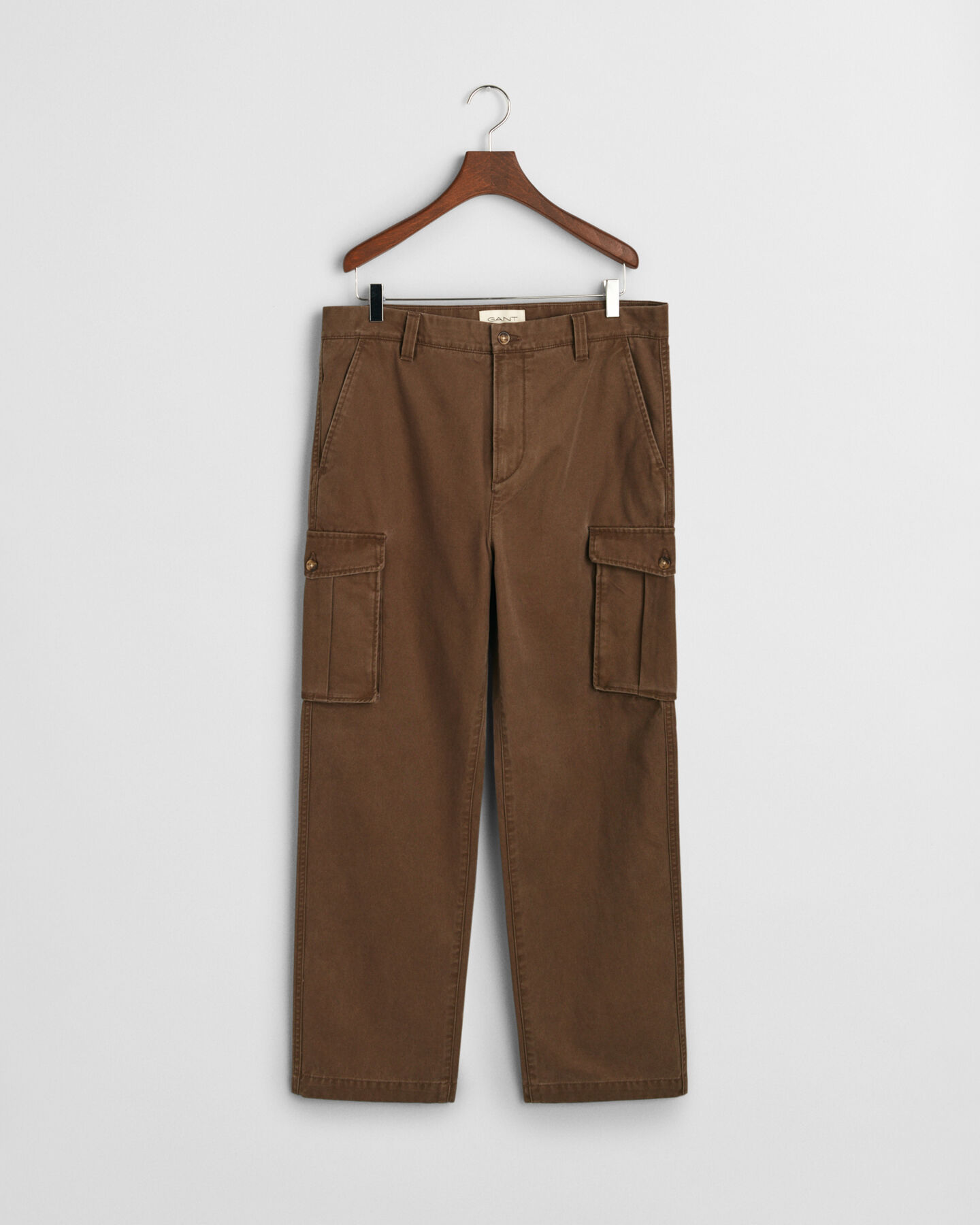 Regular Fit Cotton Twill Cargo Pants