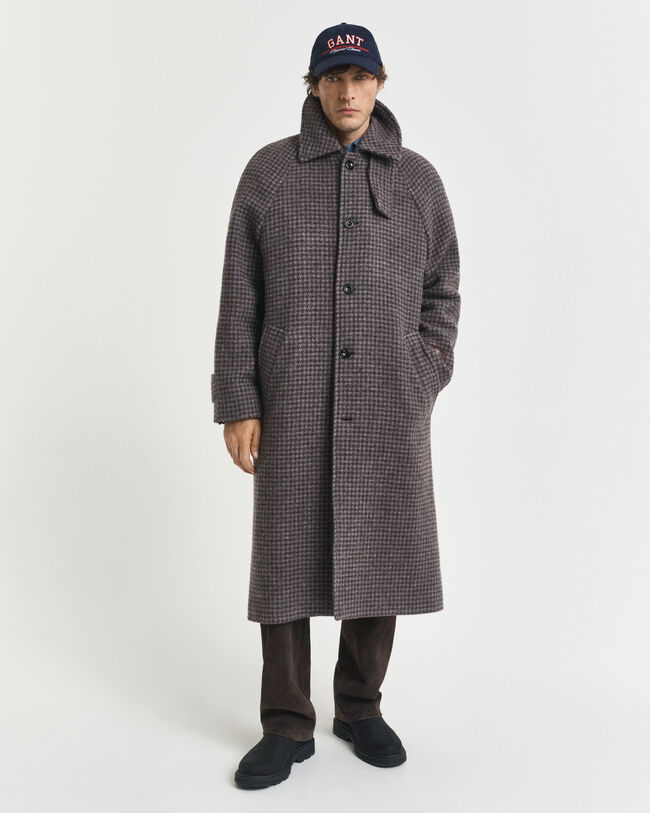 Wool Balmacaan Coat