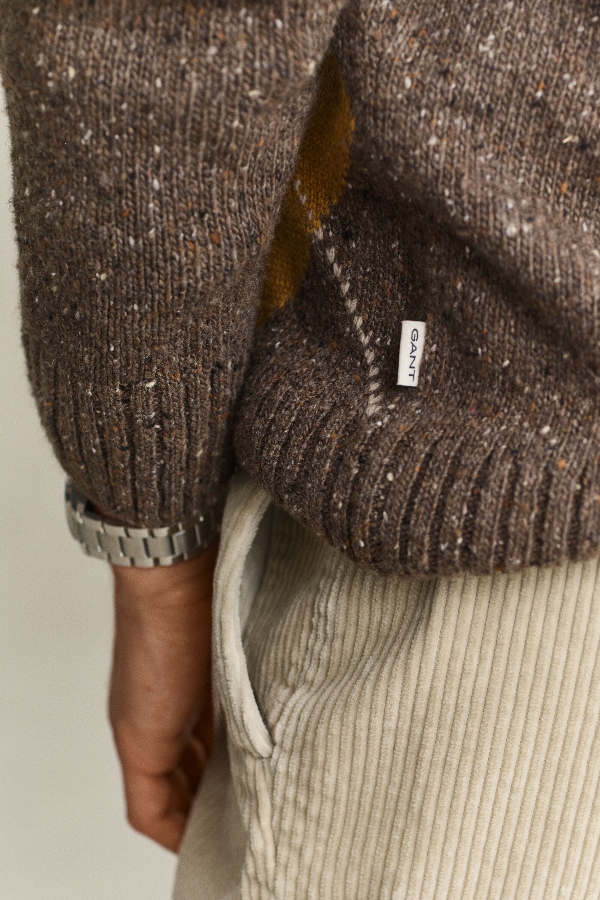 Argyle Nepps Crew Neck Sweater
