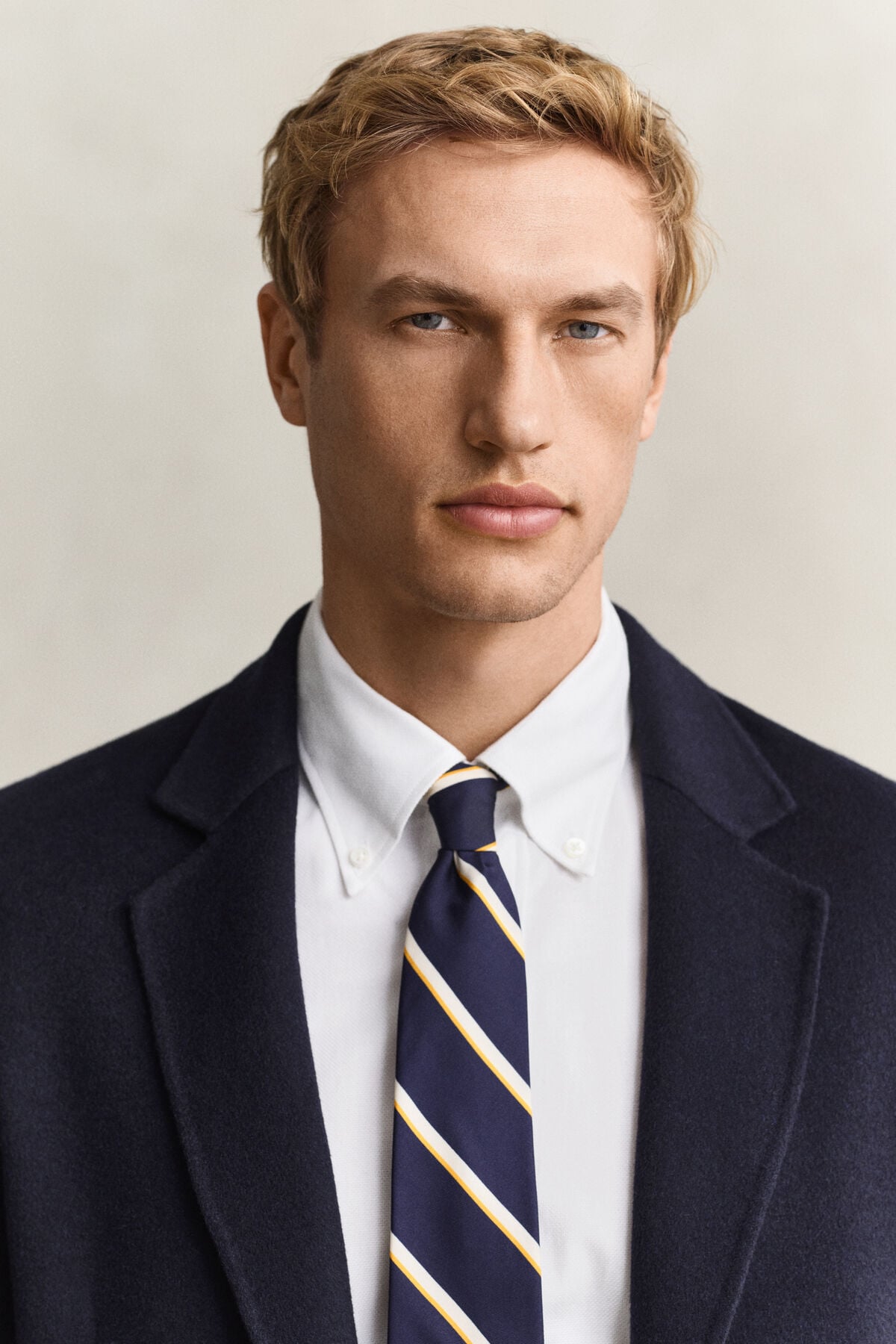 Handstitched Blazer — EVENING BLUE