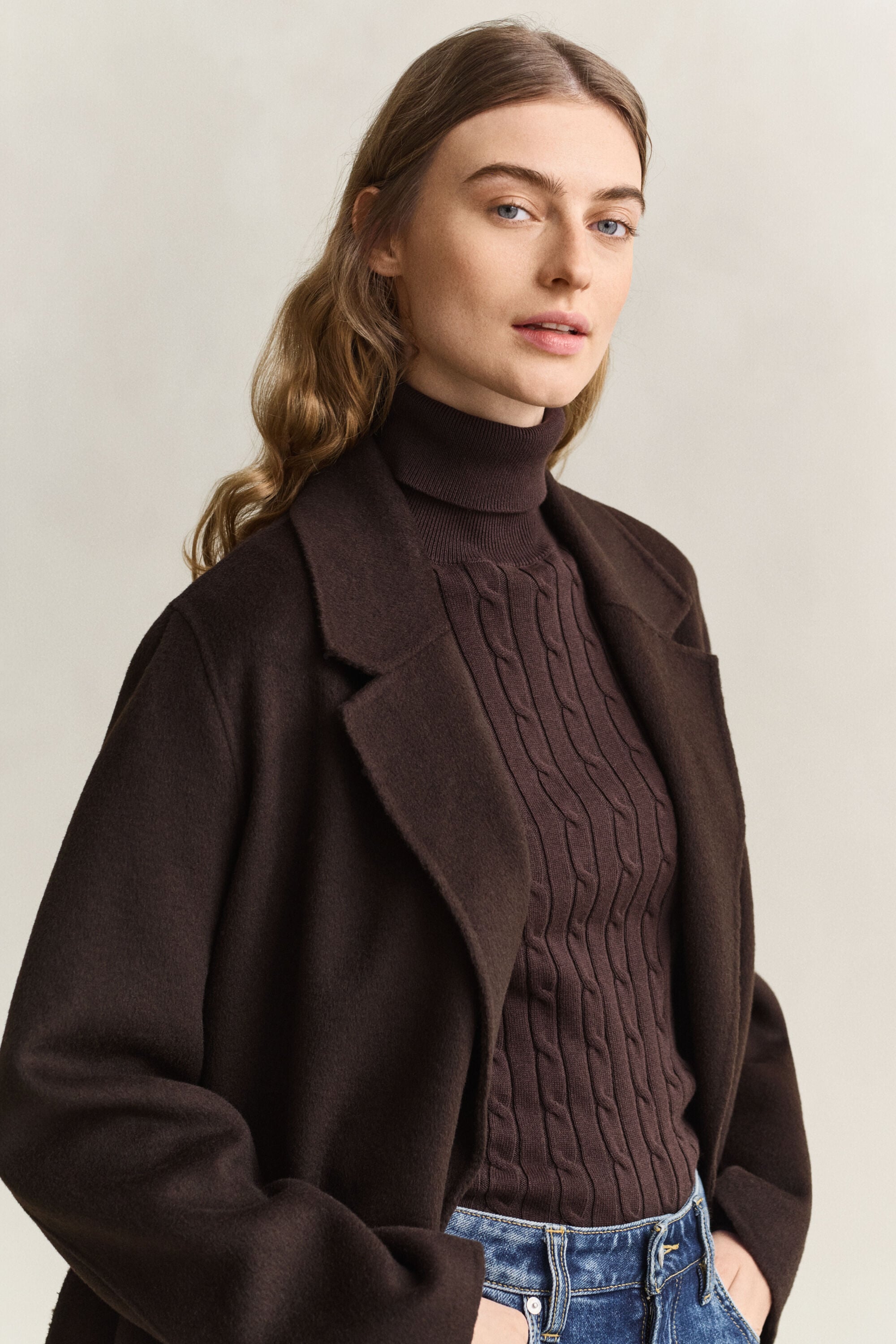 Handstitched Belted Coat