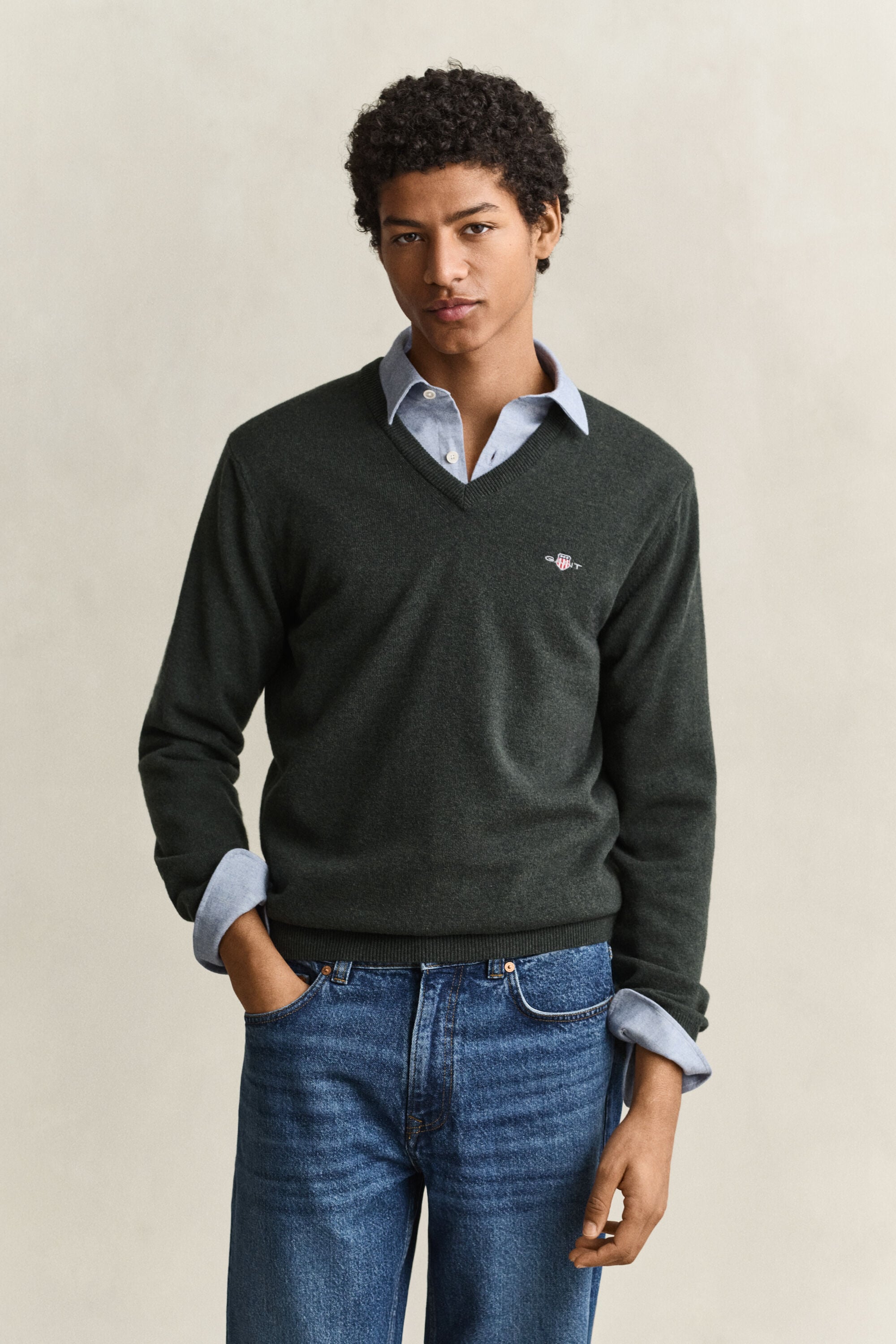 Lambswool V-Neck Sweater