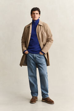 Casual Cotton Half-Zip Sweater — CRISP BLUE 5