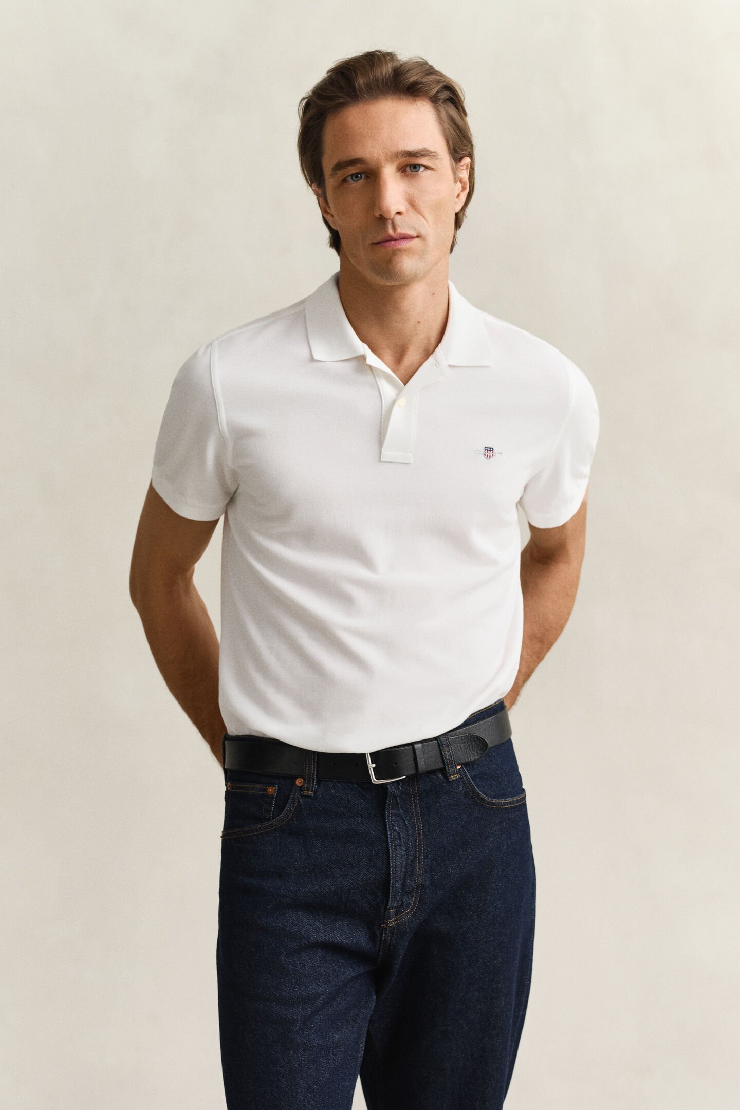 Regular Fit Shield Piqu&eacute; Polo Shirt