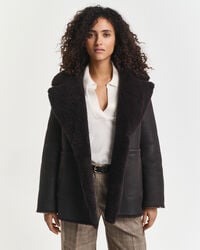 Reversible Shearling Peacoat