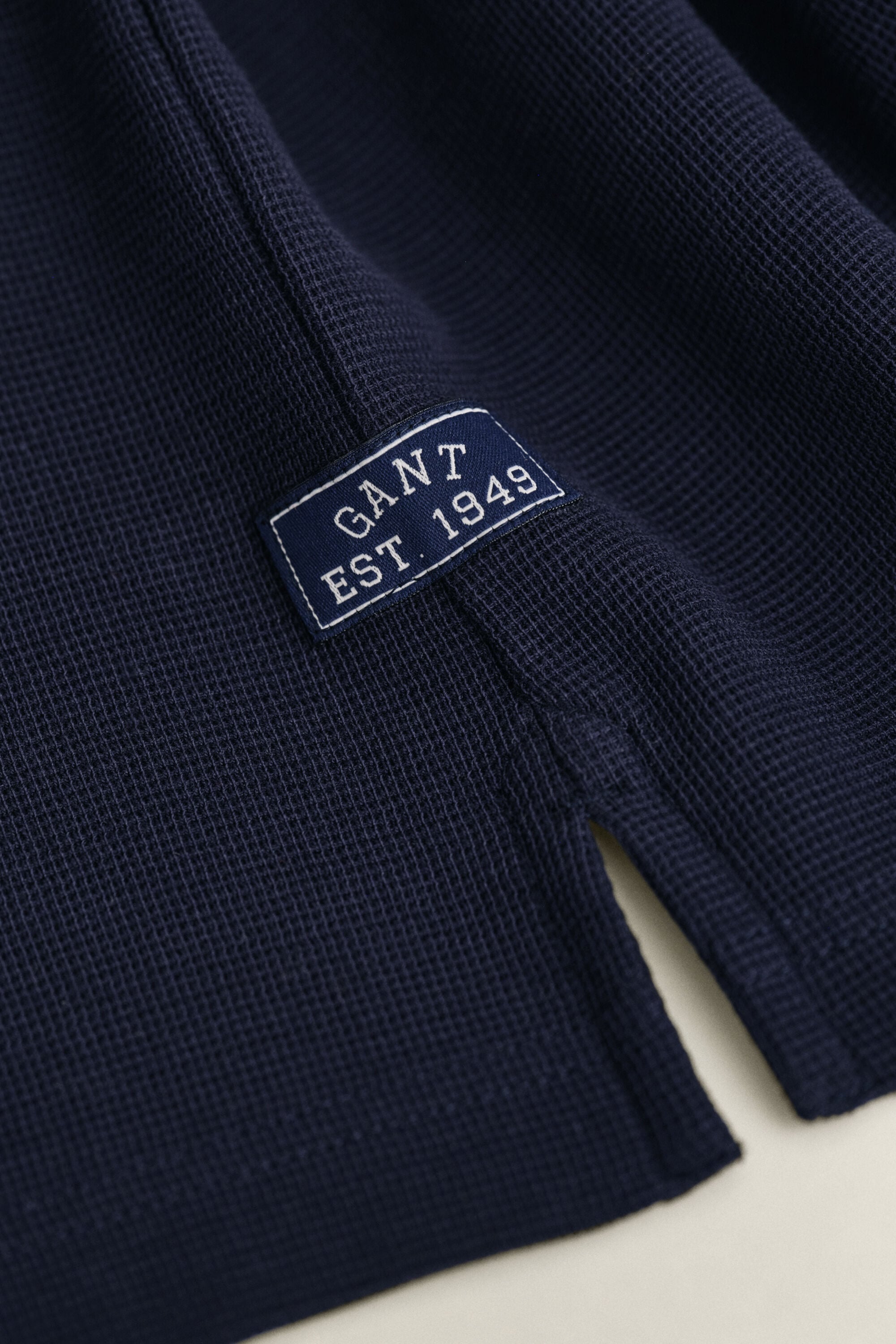 Waffle Texture Polo Shirt
