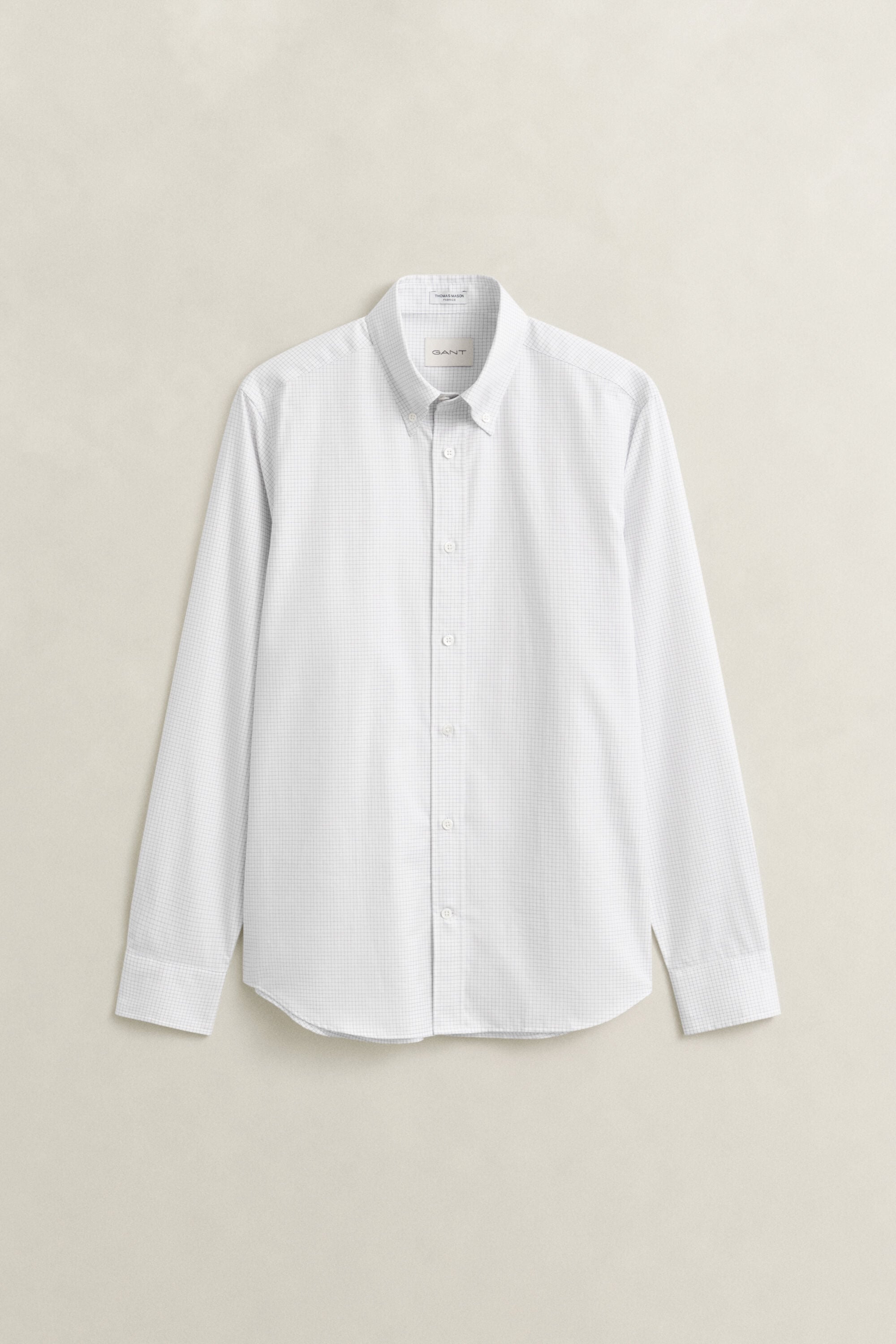 Checked Twill Dress Shirt