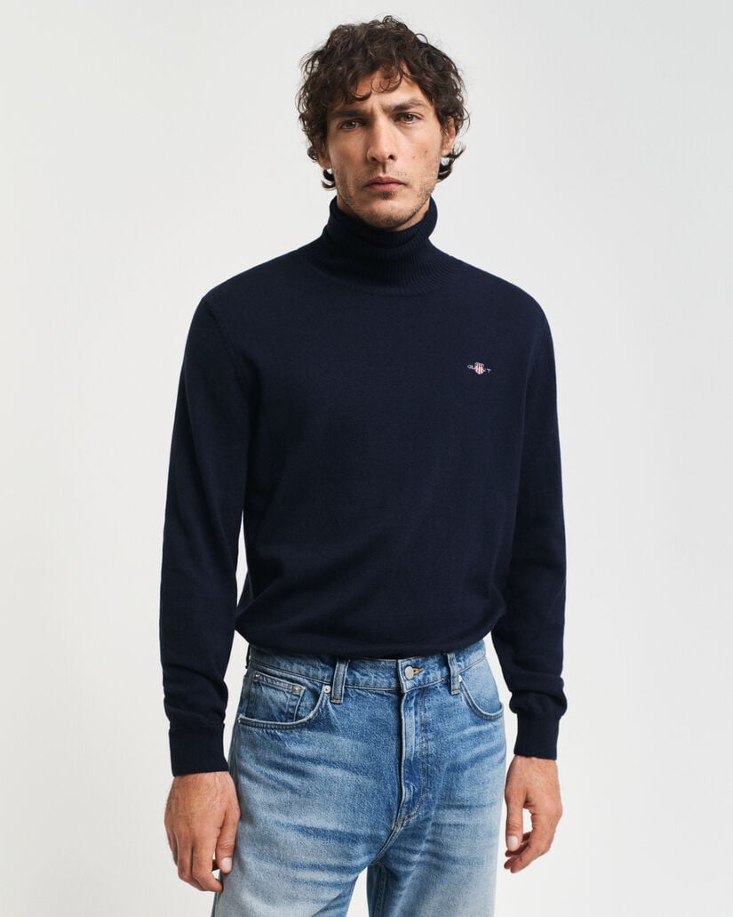 Cotton Wool Turtleneck Sweater