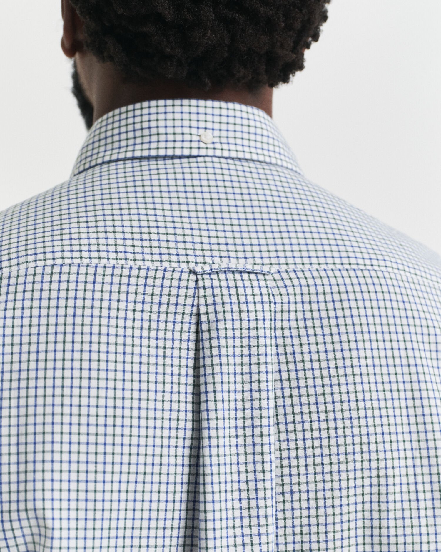 Regular Fit Micro Checked Classic Poplin Shirt