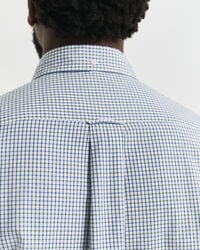 Regular Fit Micro Checked Classic Poplin Shirt