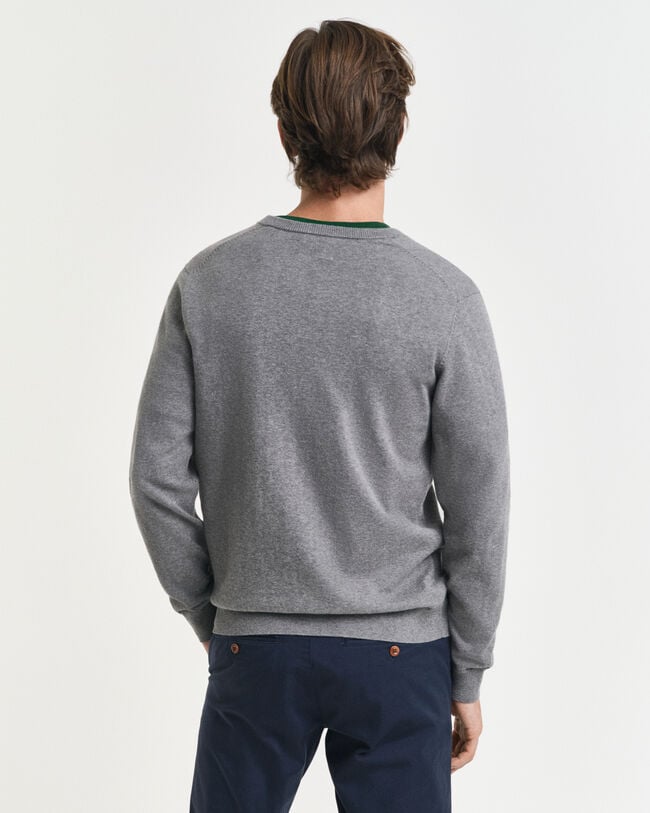 Classic Cotton V-Neck Sweater
