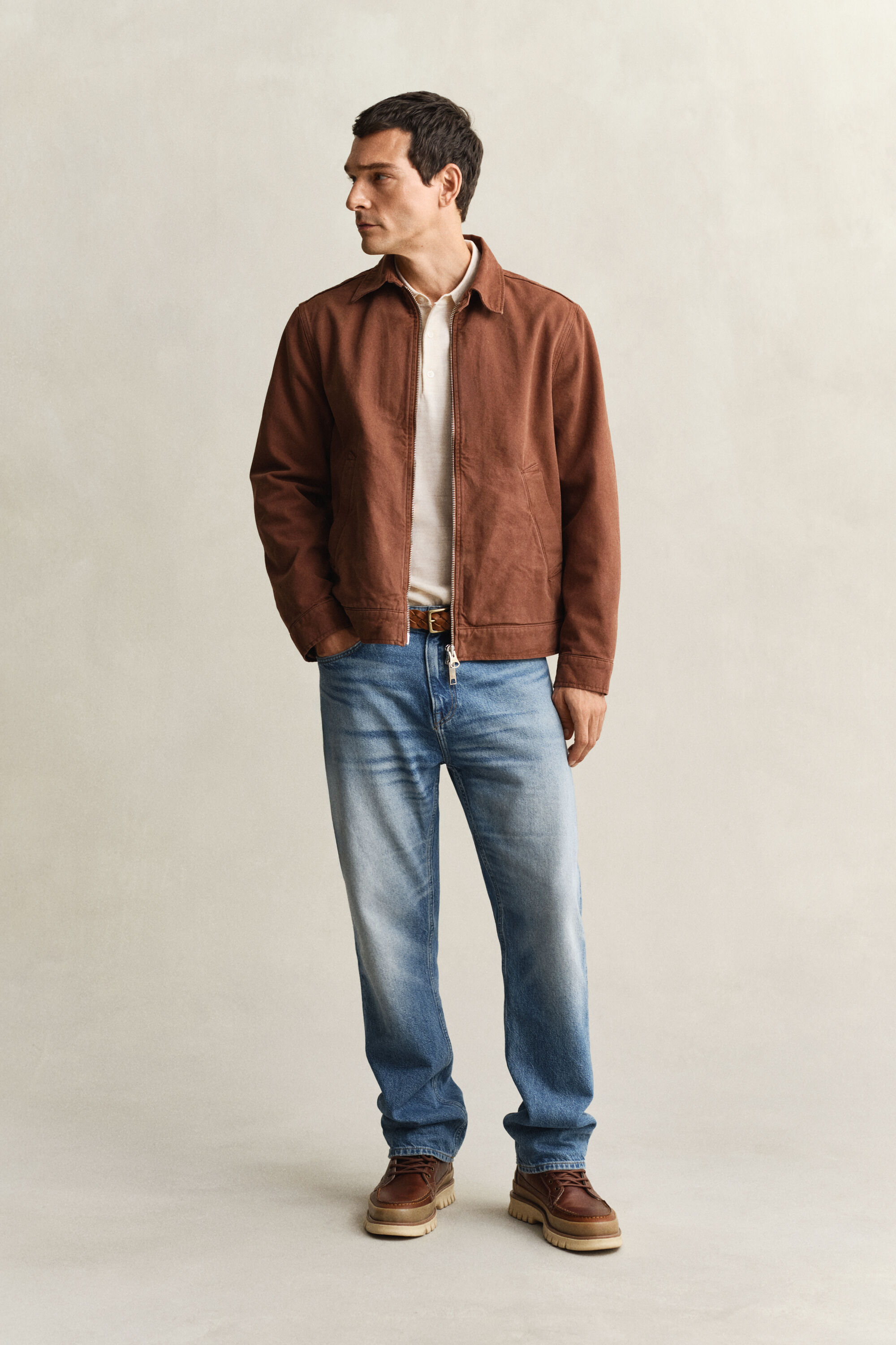 Extra Fine Merino Wool Short Sleeve Polo Sweater