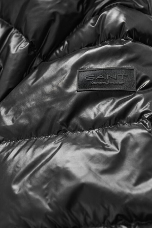 Shiny Down Jacket — BLACK