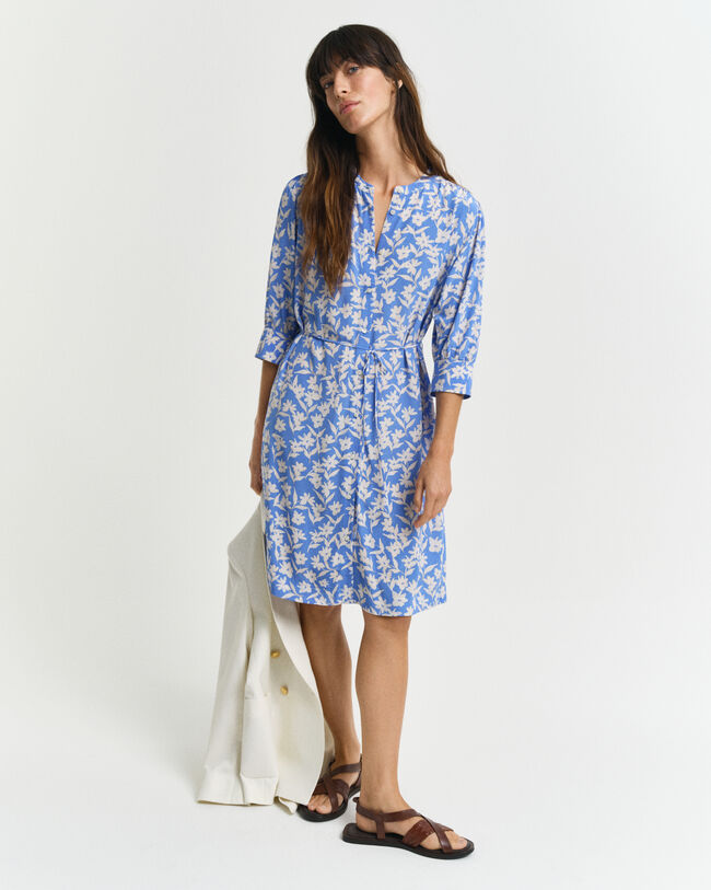 Floral Print Shirt Dress