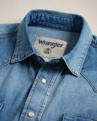 GANT x Wrangler Relaxed Fit Denim Western Shirt