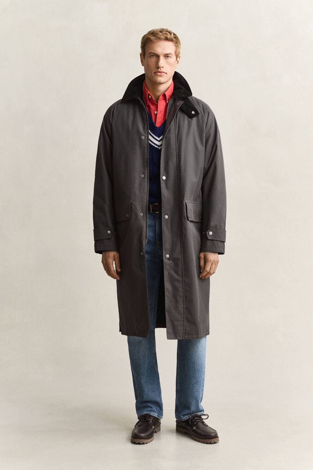 Waxed Barn Coat — DUSKY ANTHRACITE