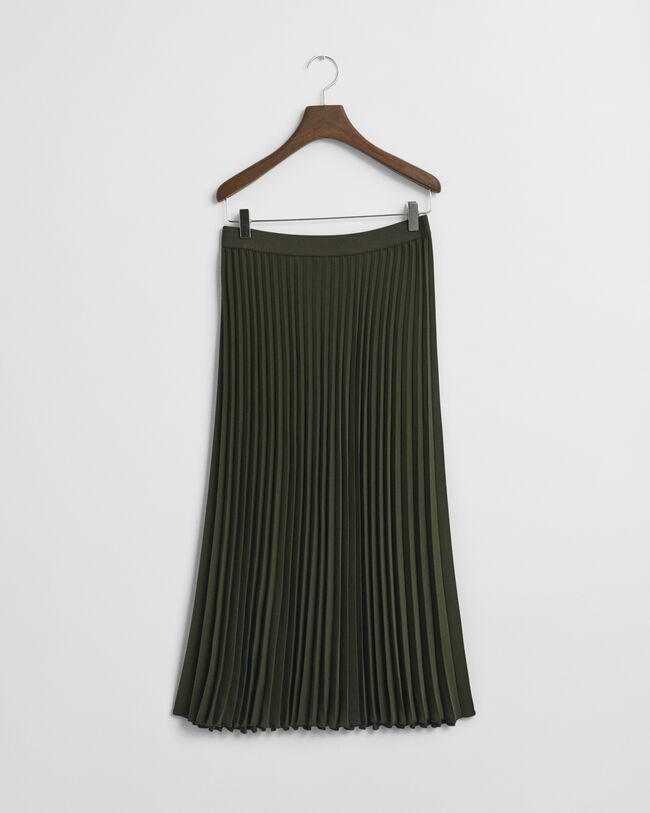 Pleated Midi Skirt