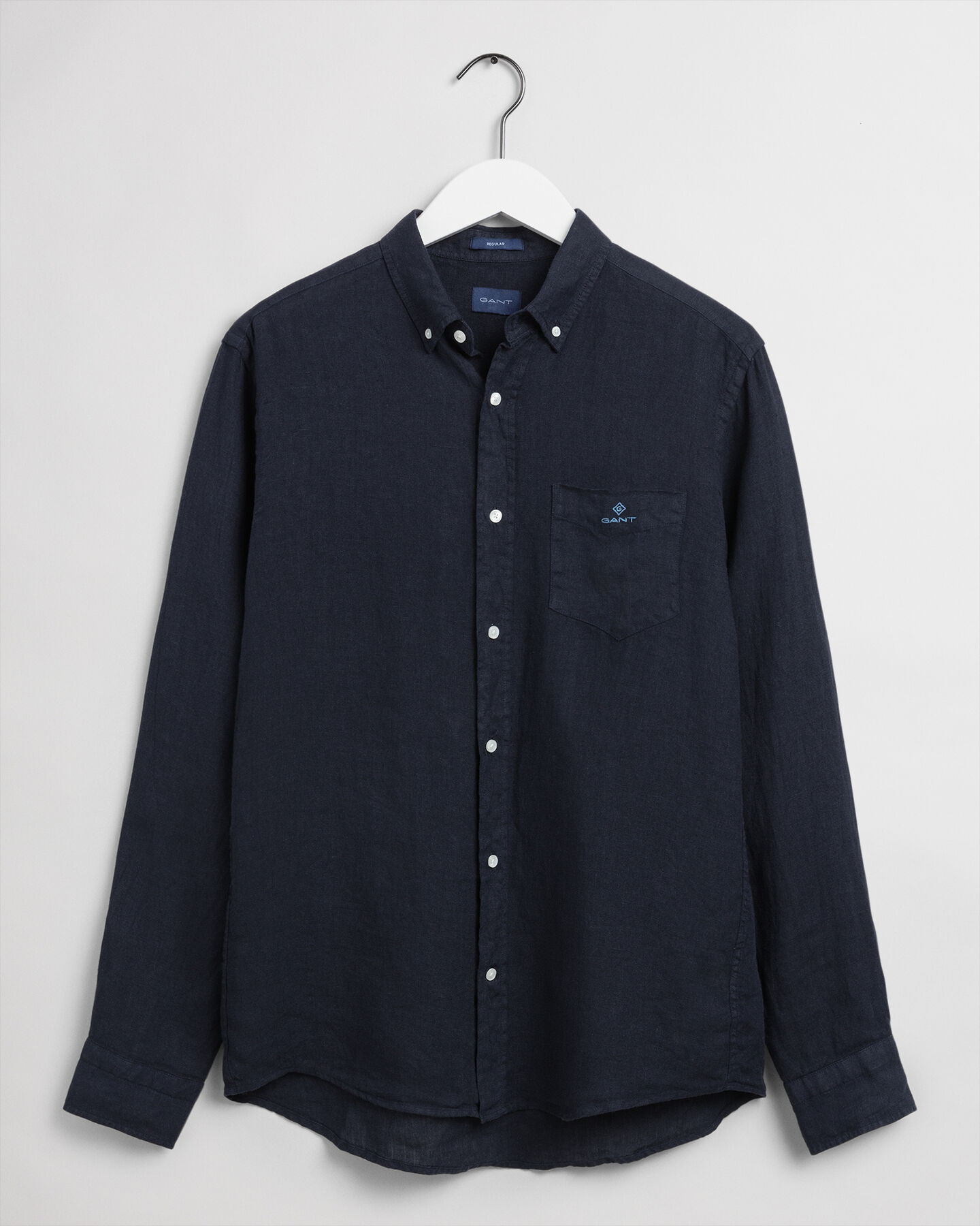 Regular Fit Garment-Dyed Linen Shirt