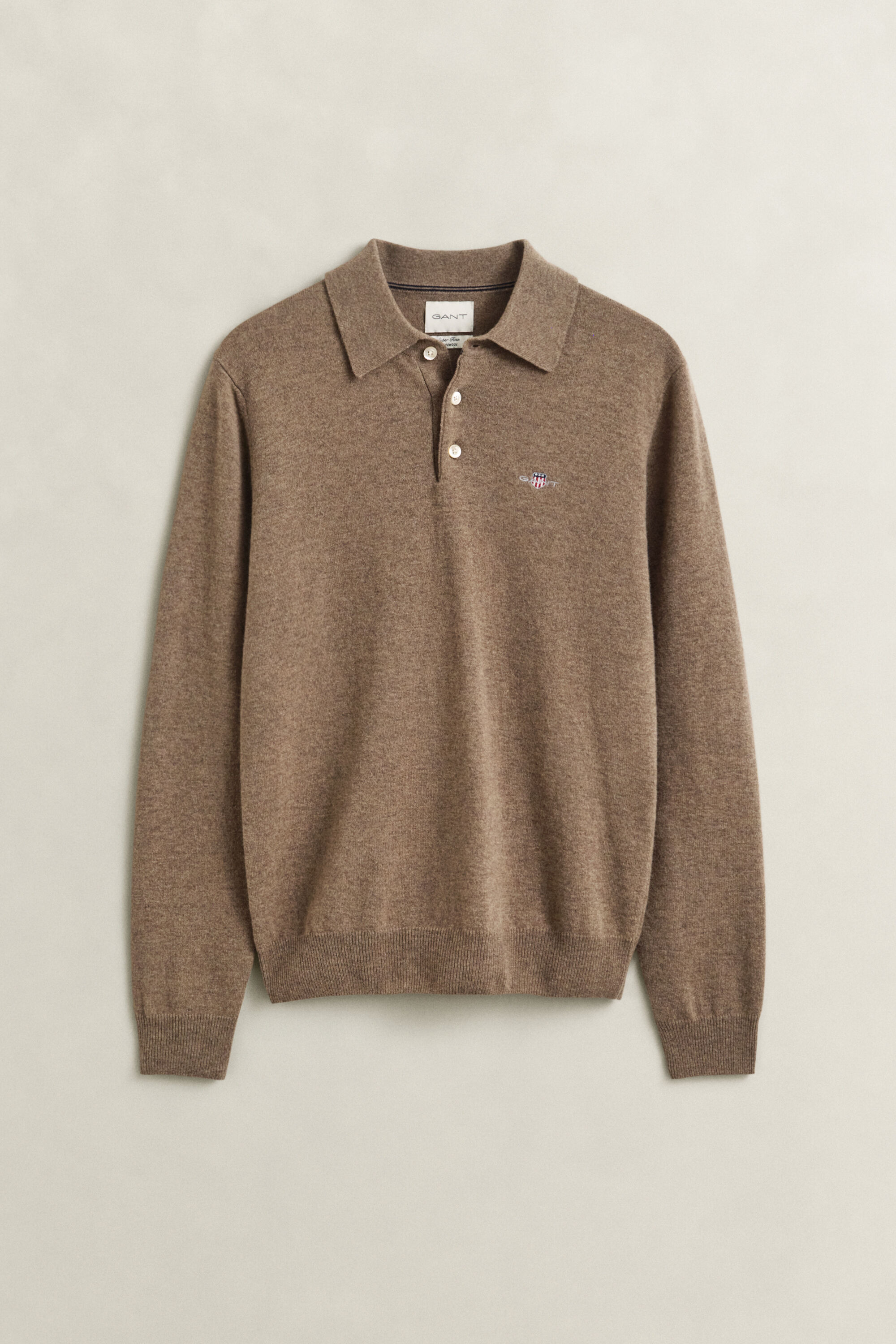 Superfine Lambswool Polo Sweater