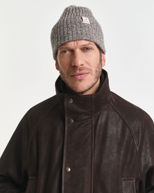 Wool Blend Mouliné Beanie