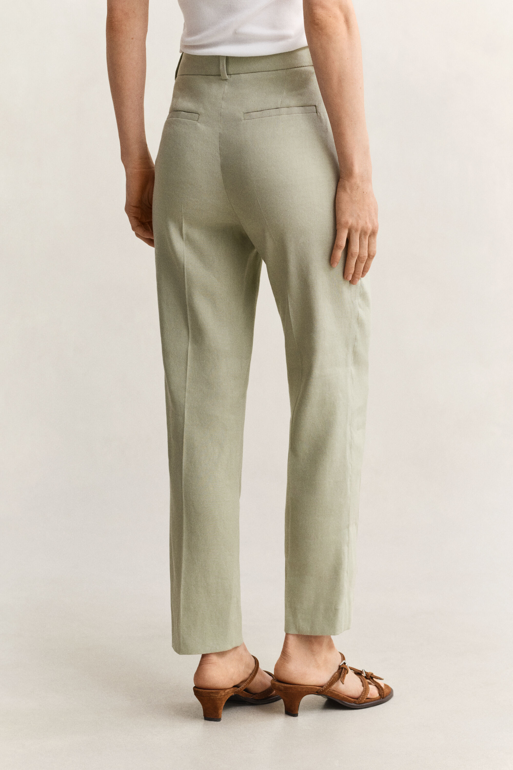 Tailored Linen Stretch Pants