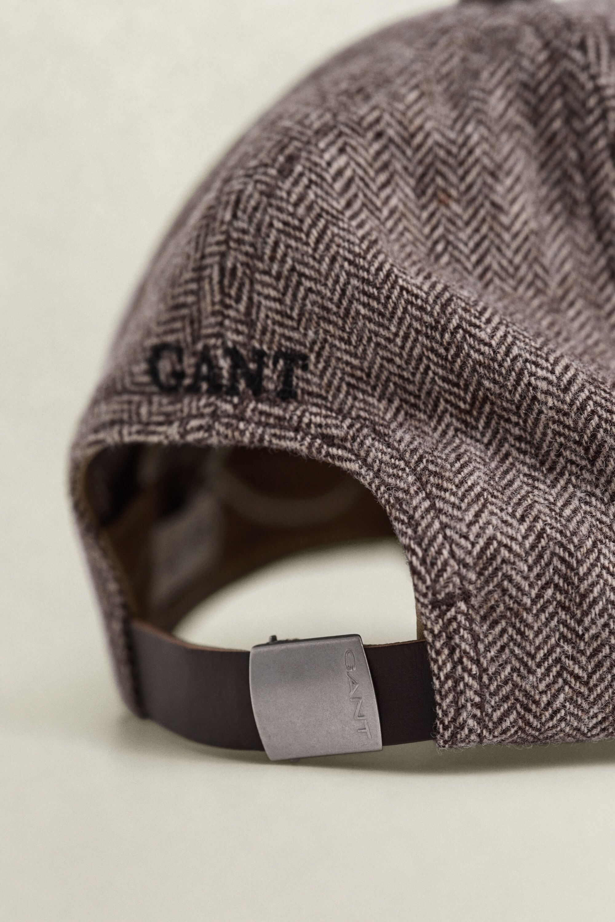 Leather Visor Wool Blend Cap