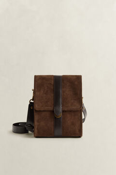 Suede Shoulder Bag — SOIL BROWN 6
