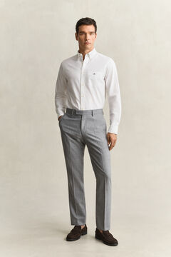 Pinstriped Suit Pants — GREY MELANGE 6