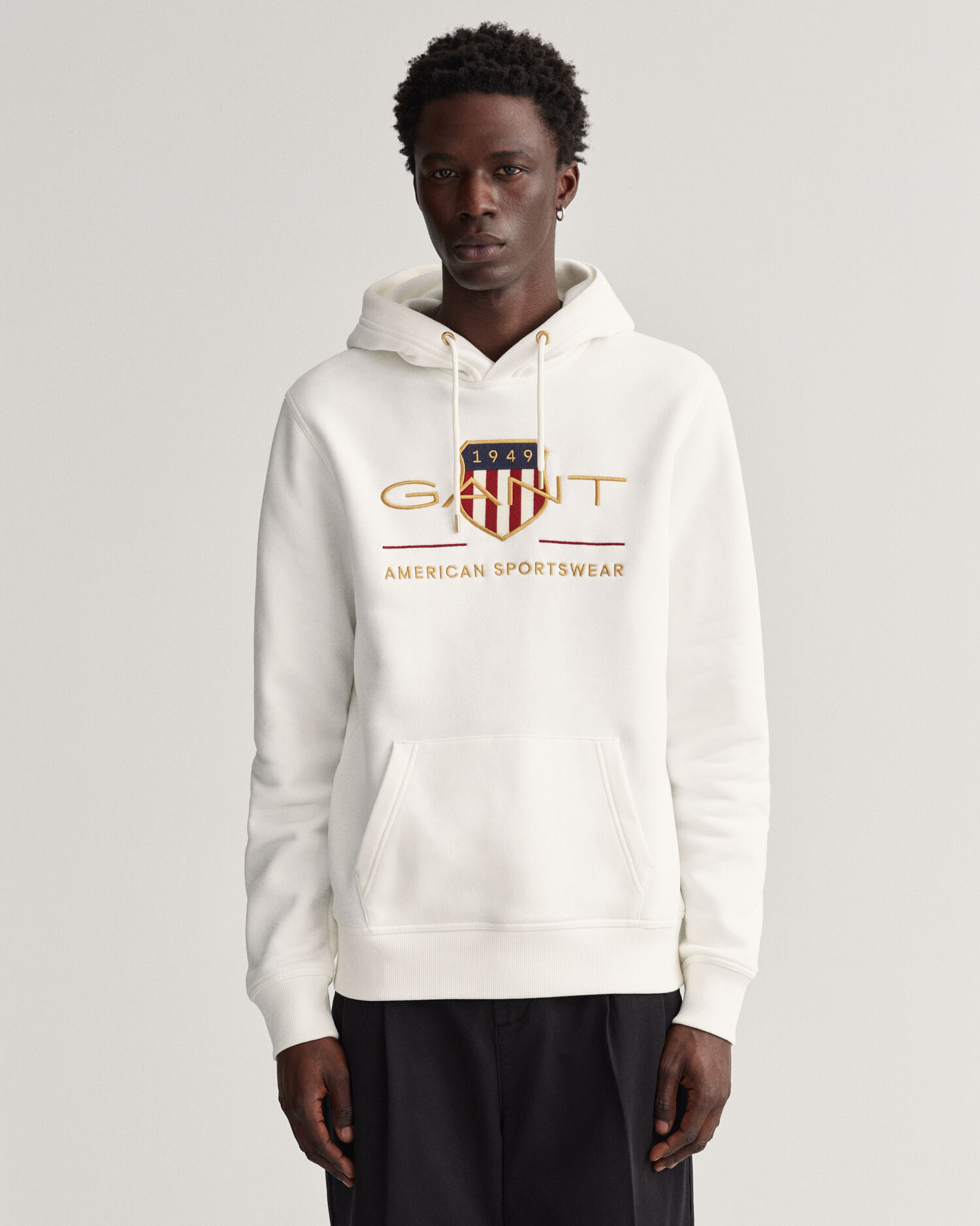 Gant shield 2025 hoodie grey