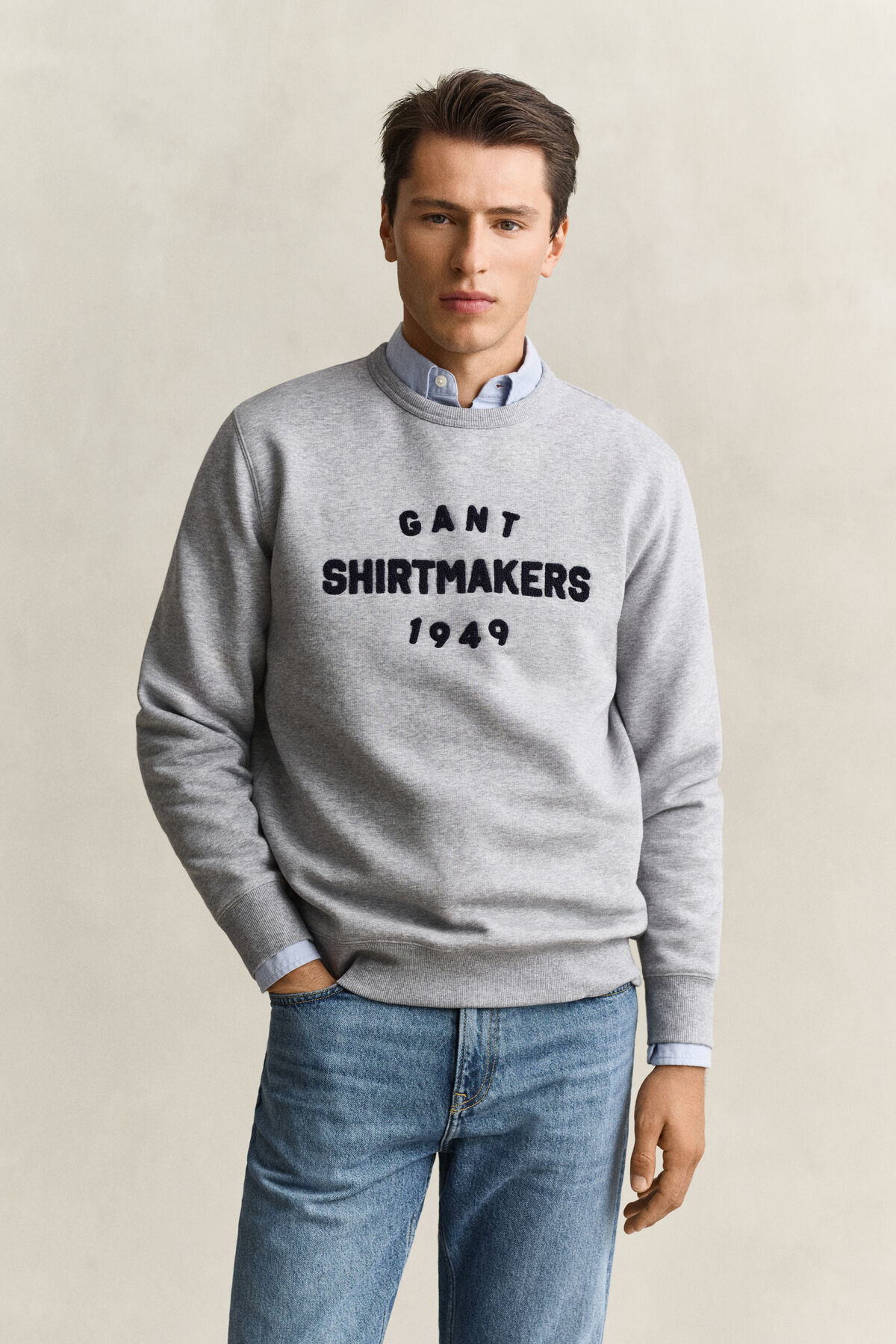 Graphic Sweatshirt — GREY MELANGE