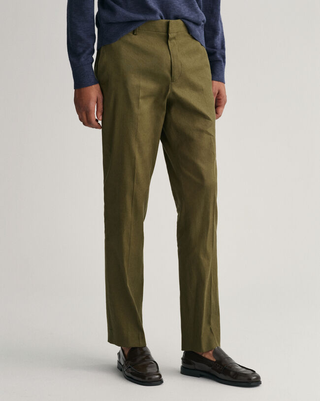 Cotton Linen Suit Pants