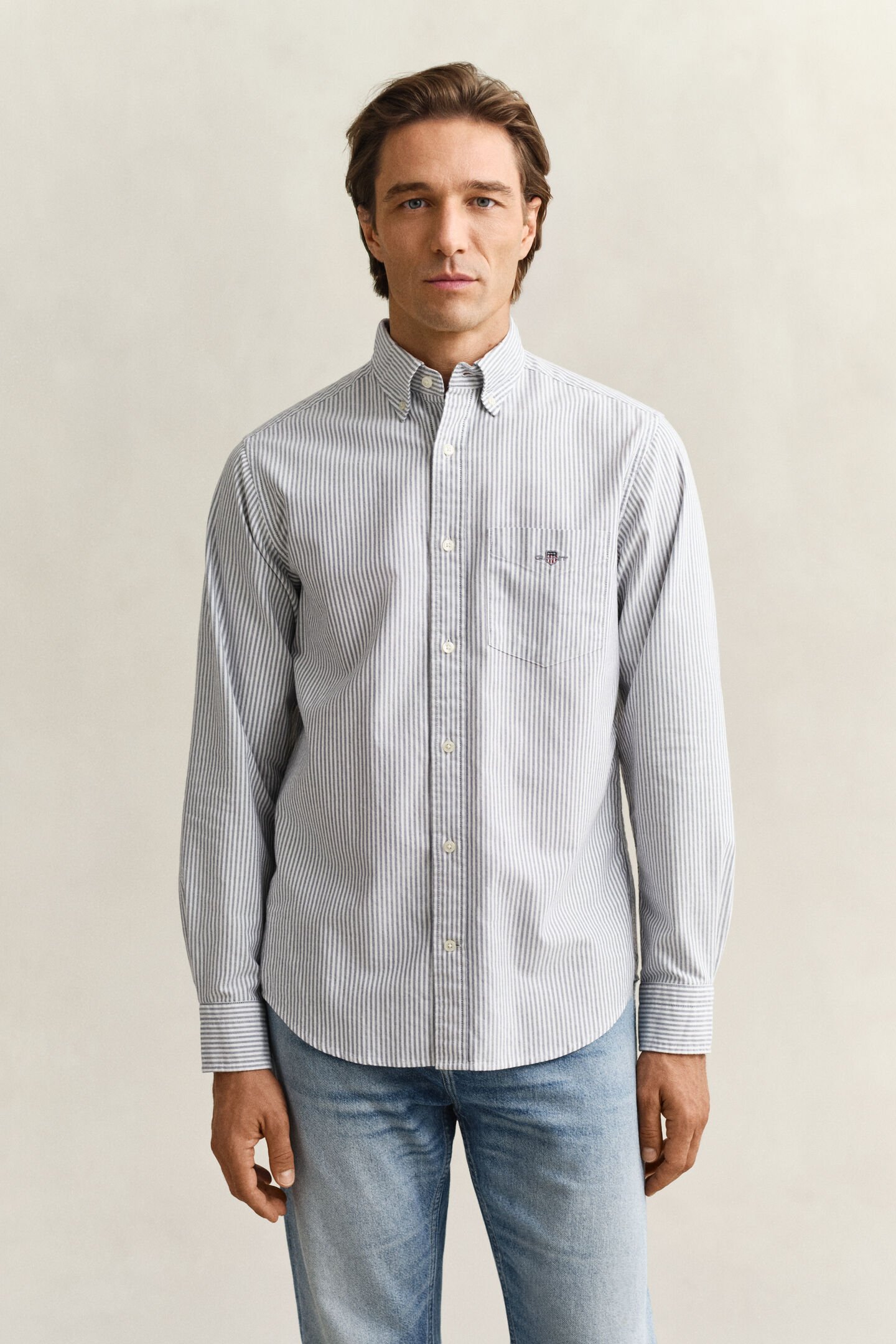 Banker Stripe Classic Oxford Shirt