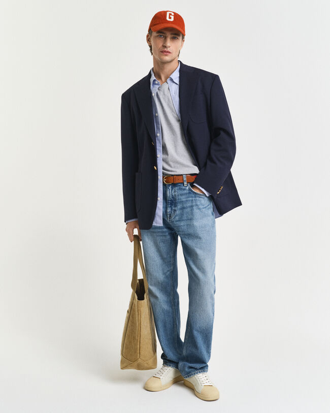 Slim Fit Shield V-Neck T-Shirt