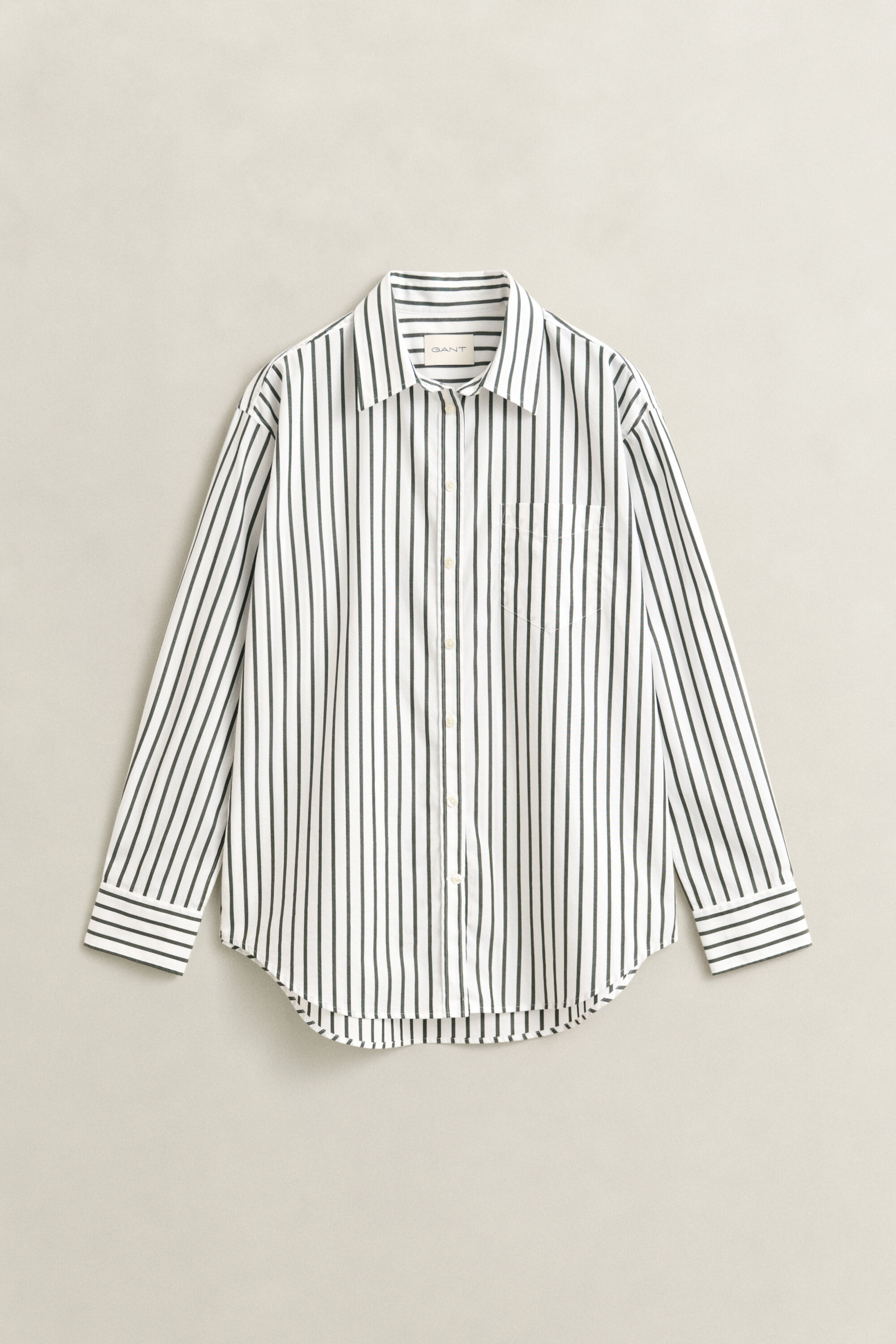 Relaxed Fit Striped Classic Poplin Shirt