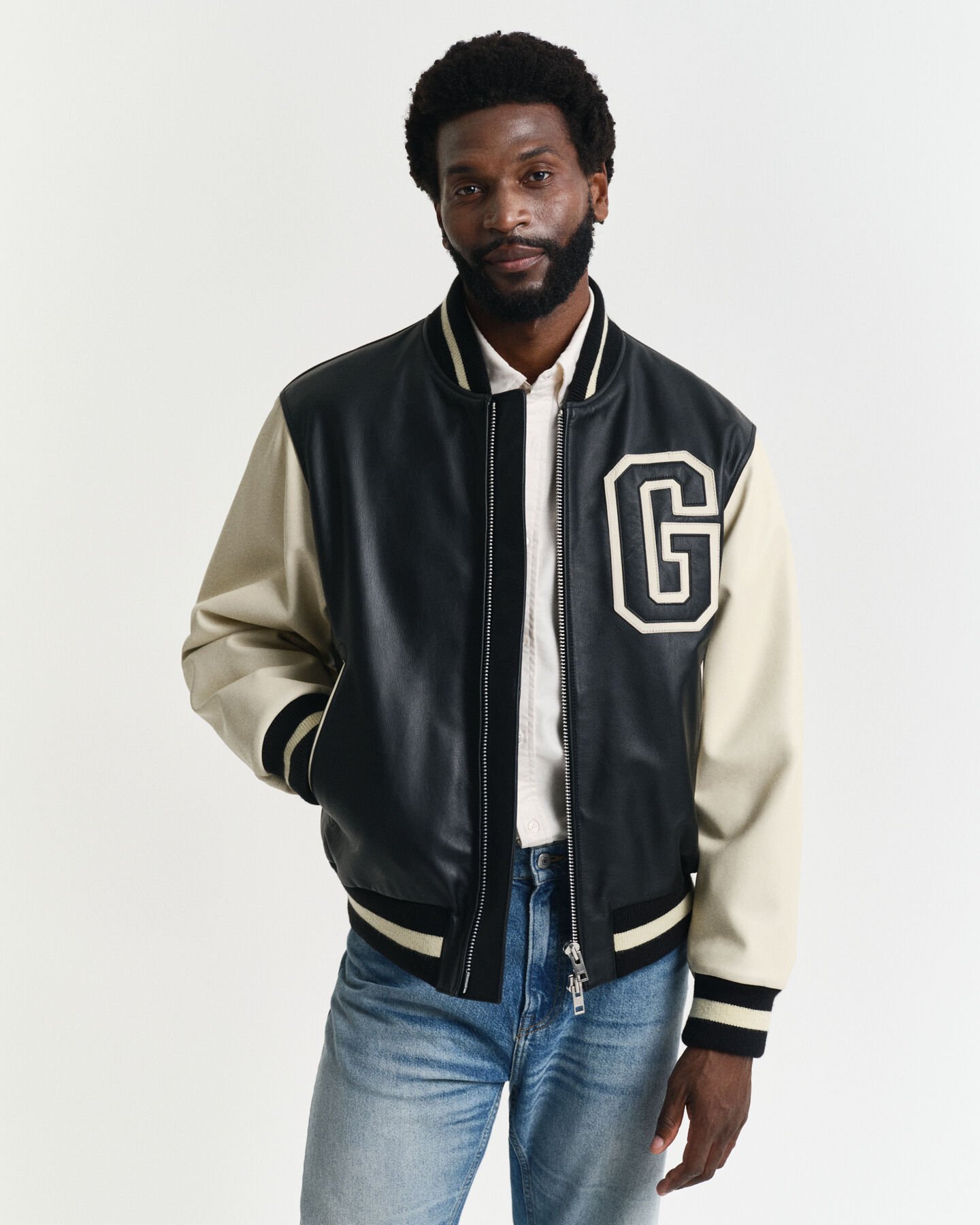 Leather Varsity Jacket