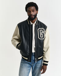 Leather Varsity Jacket