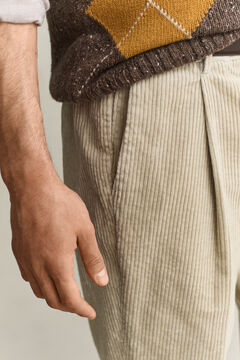 Corduroy Suit Pants — CLAY BEIGE 4