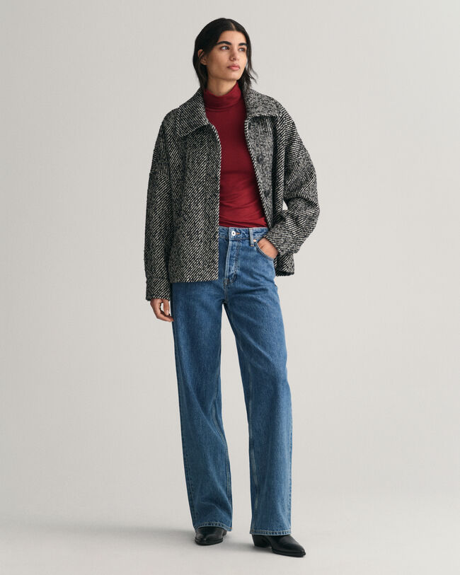 Jersey Long Sleeve Turtleneck Sweater - GANT
