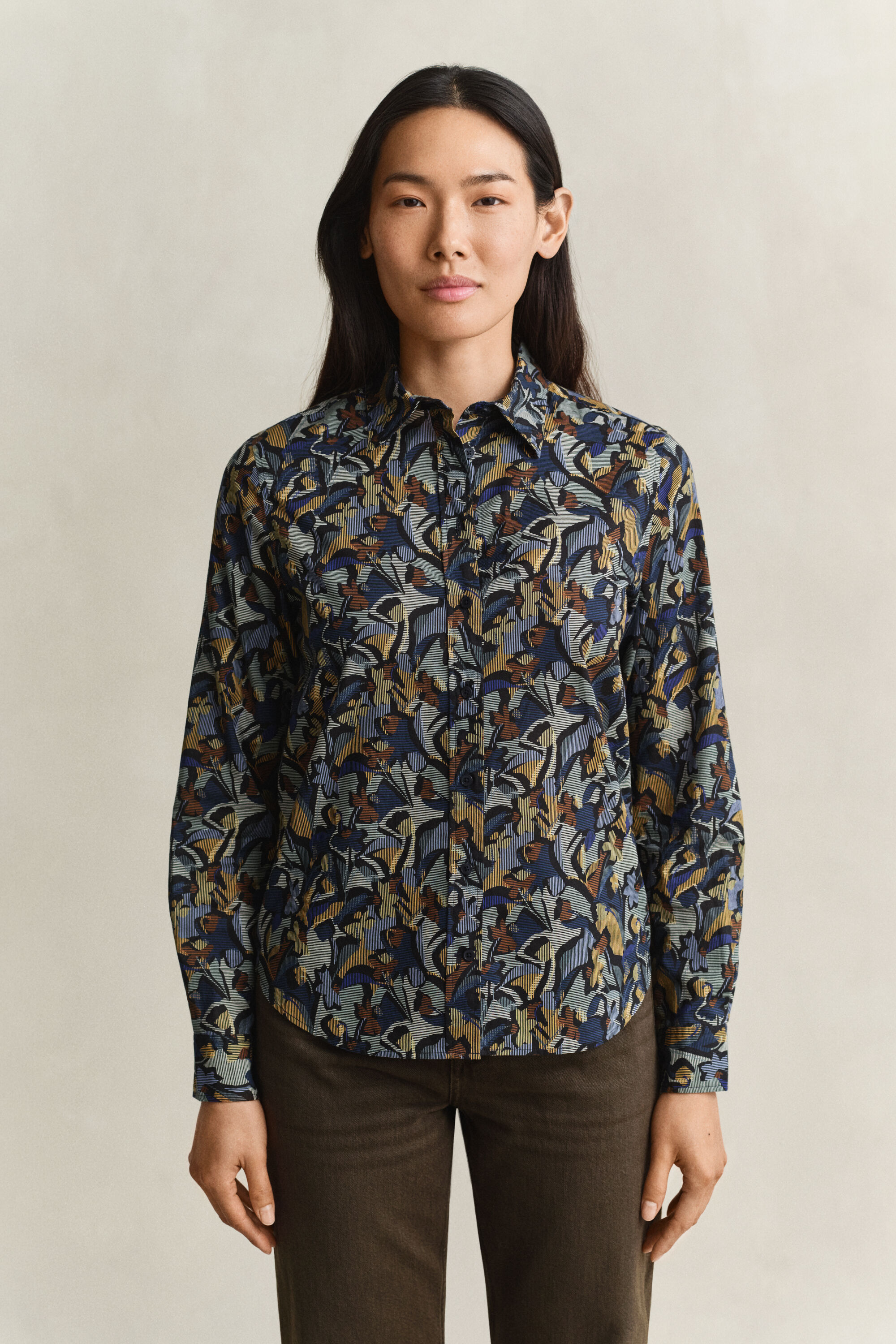 Printed Cotton Voile Shirt