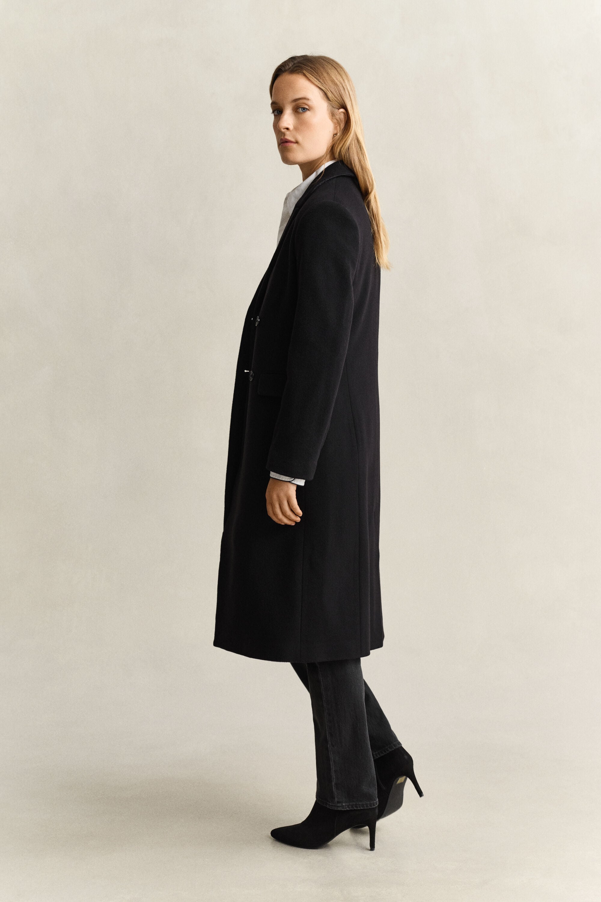 Wool Cashmere Blend Coat