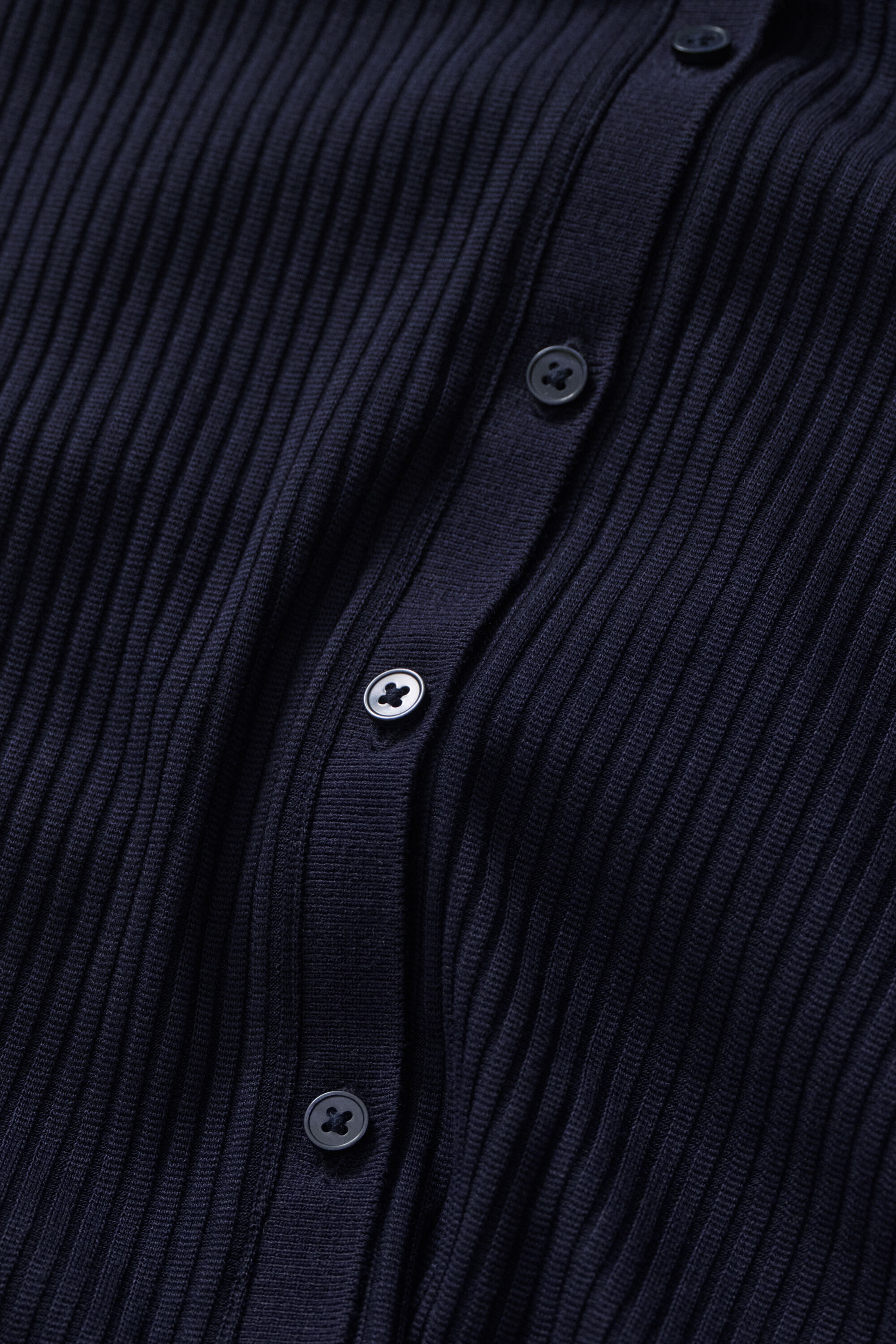 Slim Ribbed Polo Dress