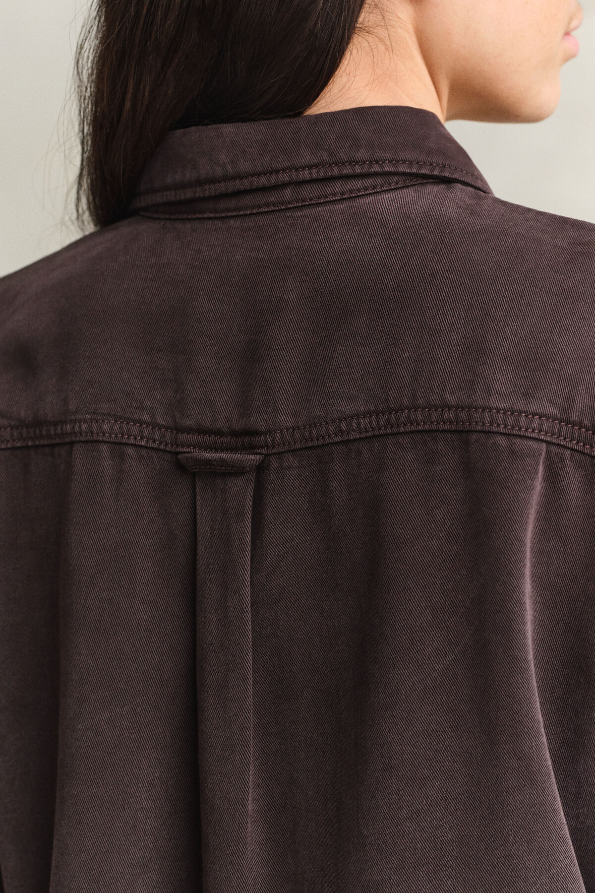 Denim Twill Ranger Shirt — DEEP BROWN