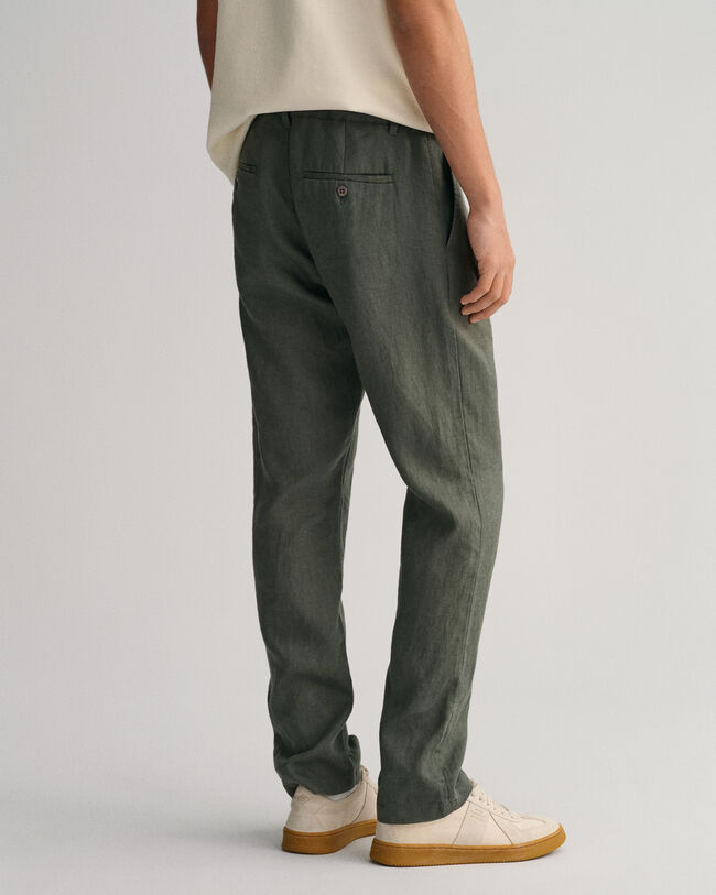 Relaxed Fit Linen Drawstring Pants - GANT