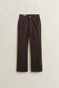 Slim Flared Color Jeans — DEEP BROWN 1