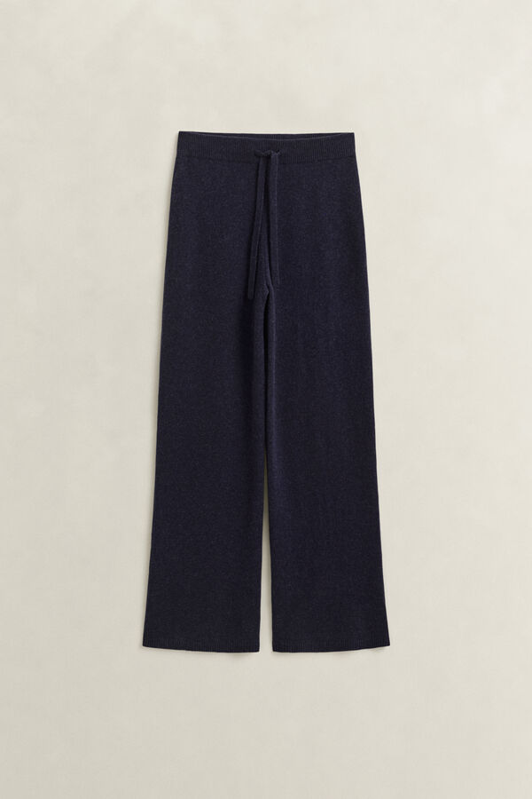Wool Cashmere Blend Pants — EVENING BLUE