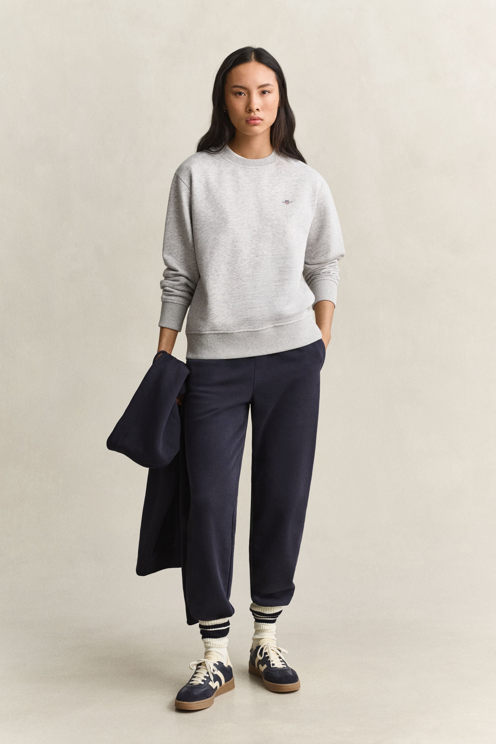 Shield Sweatshirt — LIGHT GREY MELANGE