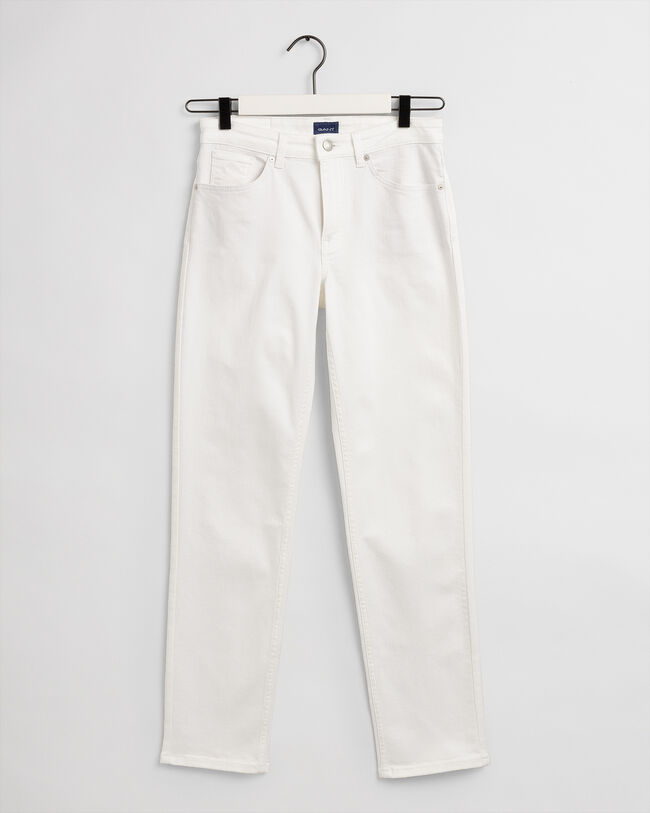 Hayle Regular Fit White Jeans