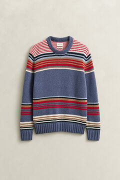 Multistriped Crew Neck Sweater — MULTICOLOR 1
