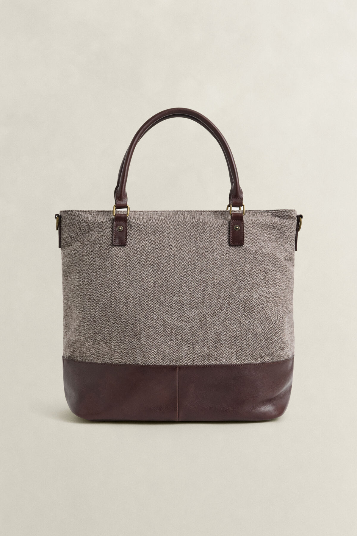 Wool Tote Bag — MIST TAUPE