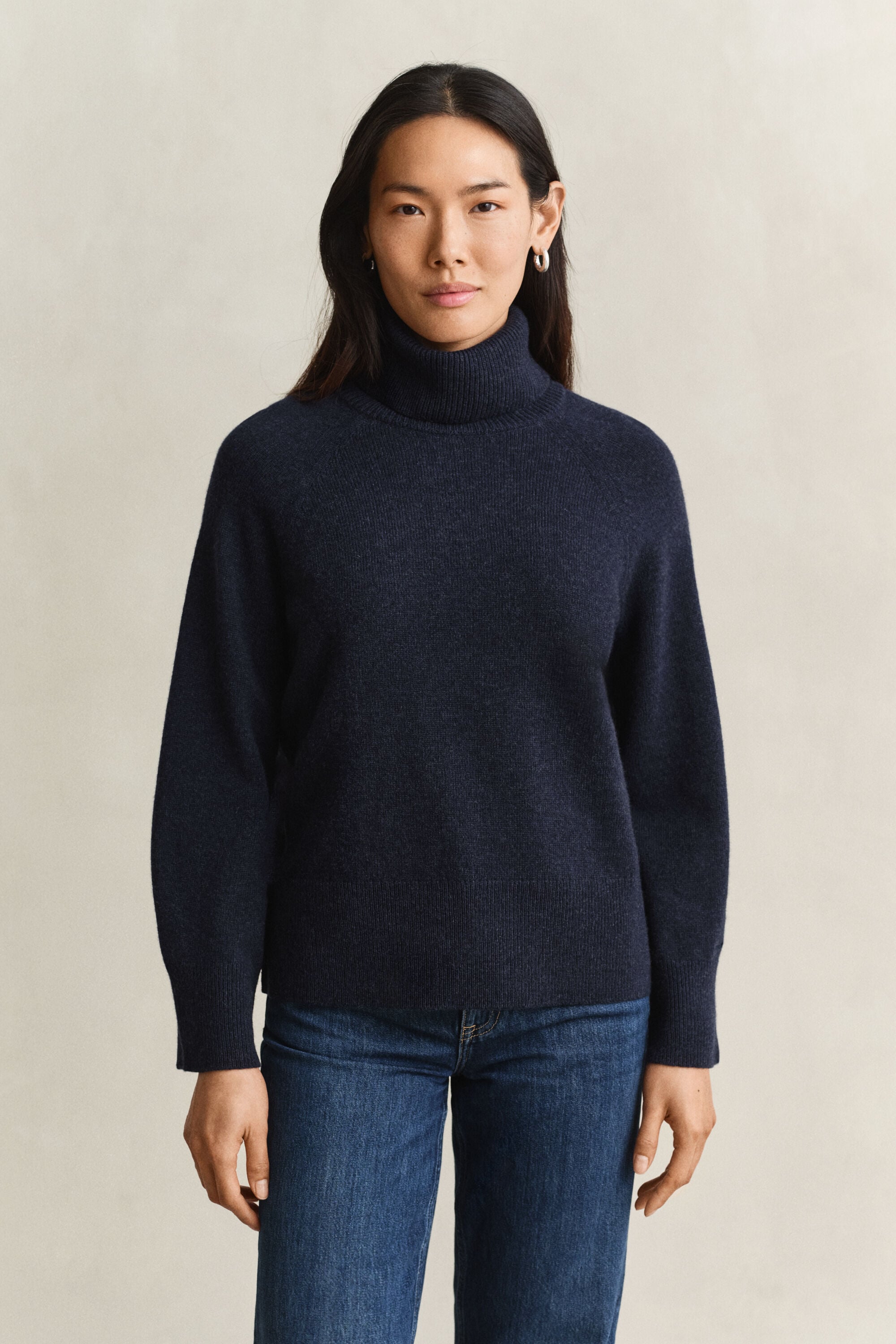 Wool Cashmere Turtleneck Sweater